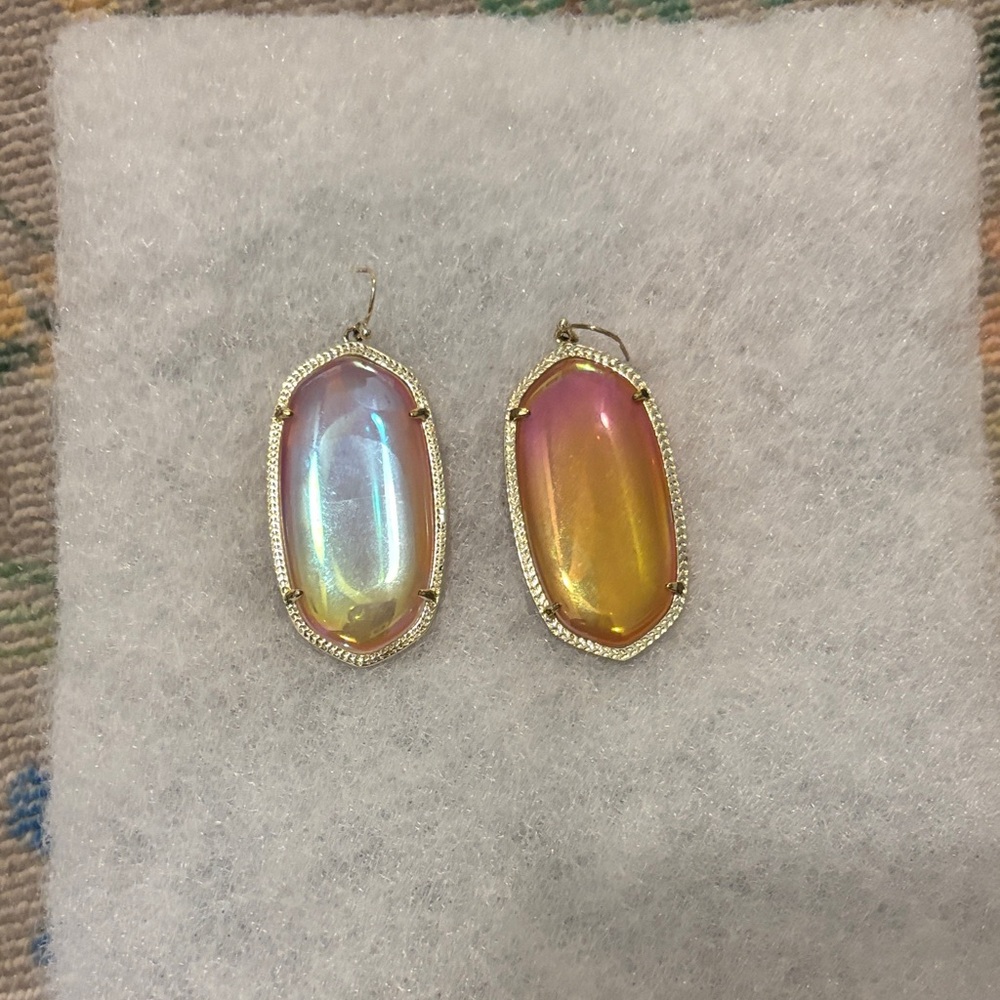 Kendra Scott Iridescent Gold Earrings